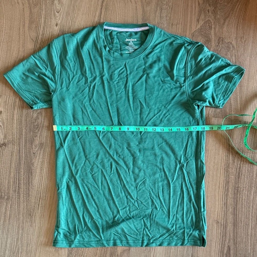 NWT Jamby’s JamTee Ultra-Soft French Terry Tee Hunter Green XS